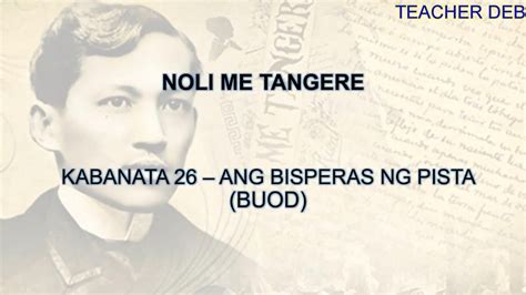 buod ng kabanata 26 noli me tangere